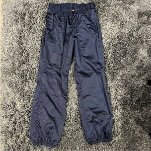 🍒OBERMEYER VINTAGE NAVY BLUE LIGHTWEIGHT SHELL SNOW PANTS SIZE 12🍒